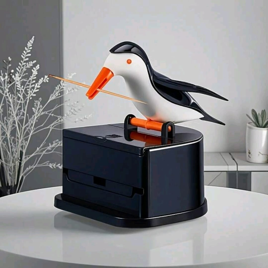 Bird-Shaped Push-Down Toothpick Holder