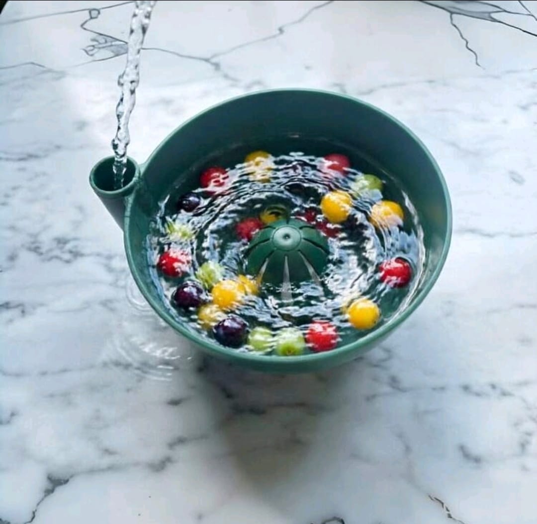 Fruit & Vegetable Washing Bowl with Quick Drain